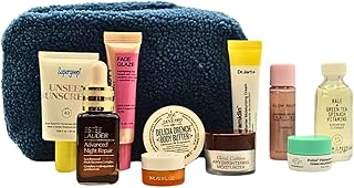 Sephora Favorites Skincare Holiday Must Haves - Limited Edition 2024 Beauty Gift Set - Deluxe Minis from Drunk Elephant, Tatcha & First Aid Beauty - Complete Festive Glow Kit