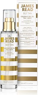 James Read Coconut Dry Oil Tan 100 ml – Hydrating Self-Tanning Body Oil with Natural Bronzed Glow