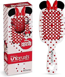 FHI Heat UNbrush Disney Collection Detangling Brush – Mickey Mouse & Minnie Mouse Anti-Static Hair Brush for Pain-Free Brushing
