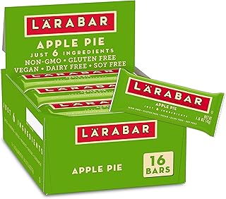 Larabar Apple Pie Fruit & Nut Bars 1.6 oz – Gluten Free Vegan Snack Bars Pack of 16
