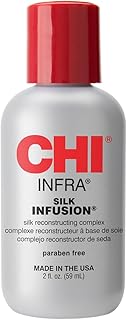 CHI Infra Silk Infusion Leave-In Hair Treatment 2 oz – Silk Reconstructing Serum for Smooth, Shiny & Strong Hair