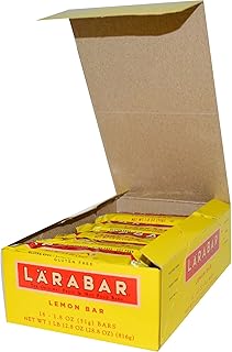 LÄRABAR Gluten Free Lemon Bar – Whole Food Fruit & Nut Snack Bars, Dairy Free, 1.8 oz (16 Count)