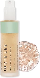 Indie Lee Brightening Facial Cleanser – Daily Hydrating Face Wash, Makeup Remover & Gentle Exfoliating Cleanser for Dry Skin, 4.2 oz