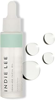 Indie Lee 100% Squalane Oil – Hydrating Face Oil & Moisturizer for Dry Skin, Fine Lines & Uneven Texture, 30 ml