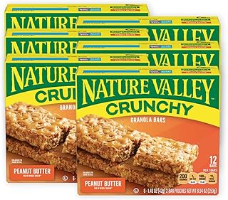 Nature Valley Crunchy Granola Bars – Peanut Butter, 1.49 oz, 12 Count (Pack of 6)