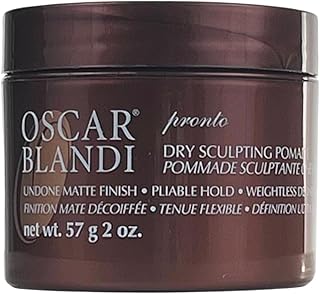 Oscar Blandi Pronto Dry Sculpting Pomade – Flexible Hold Texturizing Hair Wax for Definition & Style Control 2 oz