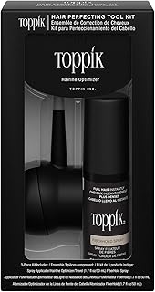 Toppik Hair Perfecting Toolkit – Complete Hair Building Fibers Application Kit for Thicker Fuller Hair