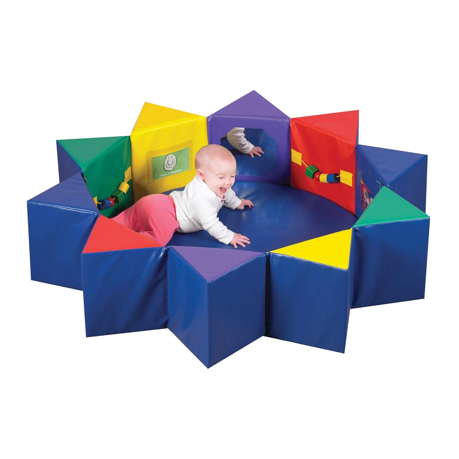 Children’s Factory Multi-Activity Pentagon Set CF332-392 – Baby & Toddler Foam Floor Play Yard