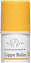 Drunk Elephant Lippe Balm - Nourishing Lip Treatment with Peptides and Shea Butter - Anti-Aging & Volumizing Clear Lip Moisturizer - Clean Clinical Skincare - Fragrance-Free & Cruelty-Free - 3.7g/0.13oz