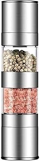 Stainless Steel Pepper Grinder Mill – Manual Double Layer Pepper Mill with Quick Grinding Mechanism for Kitchen & BBQ Use