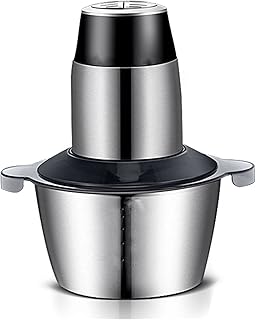 300W Electric Meat Grinder & Food Processor – 2L Stainless Steel Mincer with Glass Bowl | Multi-Function Chopper for Meat, Vegetables & Fruits | 220V Home Kitchen Blender Grinder