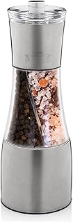 Stainless Steel Dual-Purpose Salt & Pepper Grinder Mill – Adjustable Peppercorn & Spice Pulverizer | Manual Spice Grinder for Home Kitchen & BBQ Use