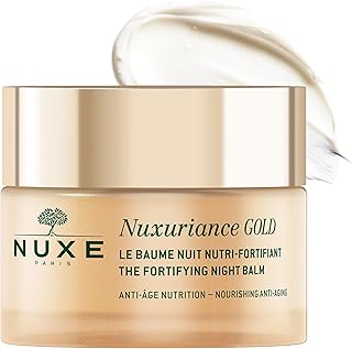 Nuxe Nuxuriance Gold Nutri-Fortifying Night Balm - Anti-Aging & Replenishing Night Cream for Dry Mature Skin - 94% Natural Origin Ingredients - Luxury French Skincare - 1.7 oz