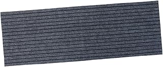 SOSOPOPT Stripe Pattern Non-Slip Water-Absorbent Floor Mat – Black & Grey Oil-Resistant Kitchen & Bathroom Rug for Home Entryway