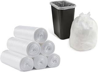 Clear Can Liners 20–30 Gallon – 14 Mic High Density Trash Bags 30"x36", Tall Kitchen, Office, Home & Bathroom Garbage Bags (250 Count)