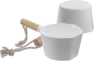 2pcs Wooden Handle Water Ladle Set – Heat Resistant Long Scoop for Kitchen & Bath, Multi-Purpose Rinsing & Serving Household Tool