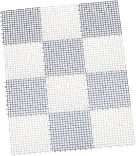 Cabilock 12pcs Slip-Resistant Bathroom Floor Mats – Non-Skid Absorbent Cushions for Shower, Kitchen & Living Room, Grey Safety Pads
