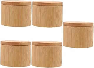 KICHOUSE 5pcs Seasoning Jar Set – Multi-Function Spice Containers with Lids for Kitchen, Tea Storage & Elegant Home or Restaurant Use