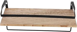Decorative Floating Shelf Towel Rack – Multi-Functional Wall Mounted Storage for Towels & Toiletries, Modern Bathroom & Kitchen Organizer