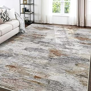 Washable Modern Kitchen Rug 5x7 Large Soft Abstract Area Rug Low Pile Carpet for Bedroom Dining Room Home Office and Indoor Floor