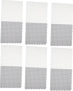 12pcs Anti-Slip Bath Pads Absorbent Floor Cushions Grey Splicing Mats for Bathroom Kitchen Entryway | Non-Skid Washable Home Floor Protection Set