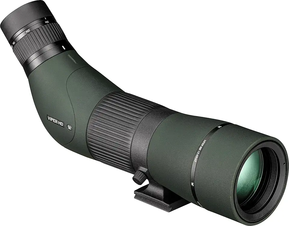 Vortex Optics Viper HD Spotting Scope 15-45x65 Angled High Definition Optical Scope Green Rubber Armor