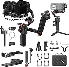 Hohem iSteady MT3 Pro Kit Gimbal Stabilizer AI Tracking 2.0 Touchscreen Remote Camera Smartphone Mirrorless Gimbal 5.5lb Payload Follow Focus Black