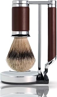HOMMAGE Santiago Shave Set – Luxury Complete Wet Shaving Grooming Kit for Men