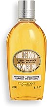 L'OCCITANE Almond Shower Oil - Cleansing & Softening Body Wash, Hydrating Shower Gel to Milky Lather, Perfect Shaving Base for Smooth Skin, Nourishing Almond Oil Skincare, 8.4 fl oz