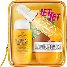 Sol de Janeiro Jet Set - Travel-Size Skincare Set with Brazilian Bum Bum Cream, Shower Gel & Body Mist, Iconic Cheirosa '62 Scent, TSA-Approved Travel Shower Kit ($40 Value)