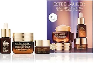 Estee Lauder Advanced Night Repair Eye Cream 3-Piece Skincare Gift Set - Dark Circle Brightening and Repair Kit - Includes Full Size Eye Gel-Creme and Travel Size Face Serum