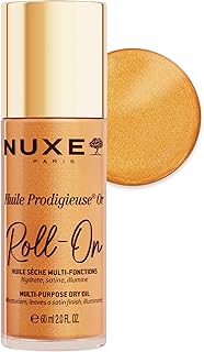 NUXE Huile Prodigieuse Shimmer - Multi-Purpose Dry Oil for Face, Body and Hair - 98% Natural Origin Illuminating Moisturizer - Golden Glow Satin Finish - Vegan & French Beauty - 50ml / 1.6 fl. oz